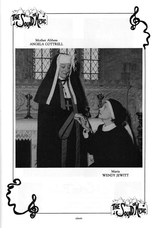 Mother Abbess (Angela Cottrell) and Maria (Wendy Jewitt)